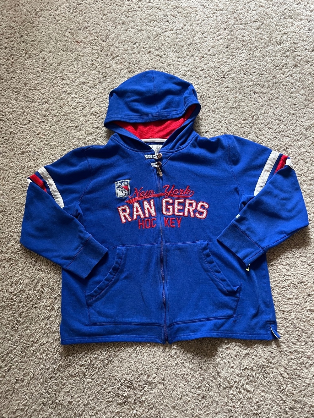 CCM New York Rangers Women’s Full Zip Hoodie 2XL